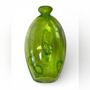 Creative Artisans Margies Garden Village California Hand Glass Blown Vase